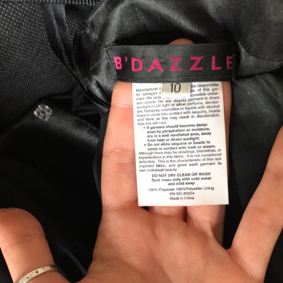 B’Dazzle Strapless Floor Length Gown - Picture 10 of 10